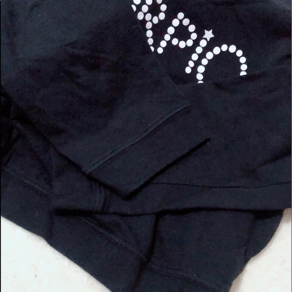 BLACK LOOSE FIT CROPPED TOP - Size L - Picture 4 of 4